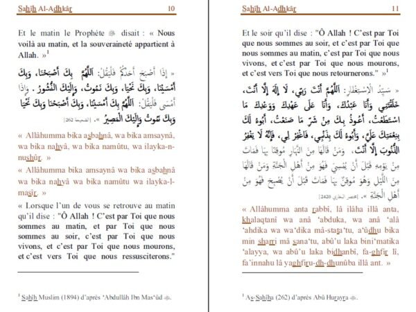 Sahih Al Adhkar L'Authentique des Rappel du spécialiste du hadith le shaykh Al Albani un livre qui regroupe les invocations à connaitre