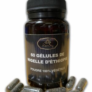 60 Gélules Graine de Nigelle moulues Complément alimentaire pour une cure afin de renforcer le système immunitaire. De nombreux bienfaits.