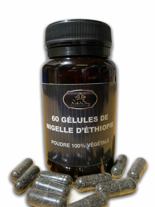 60 Gélules Graine de Nigelle moulues Complément alimentaire pour une cure afin de renforcer le système immunitaire. De nombreux bienfaits.
