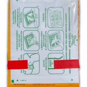 Patch Baume du Tigre CHAUD fournit une chaleur pour apaiser les torticolis, douleurs musculaires, maux de dos et la fatigue musculaire