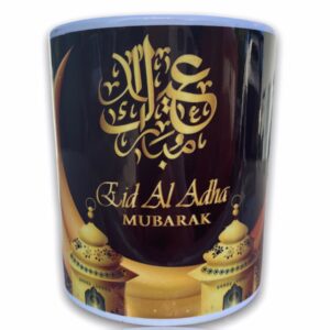 Mug Eid Al Adha Mubarak idéal pour offrir à l'occasion de l'aid du sacrifice du mouton. Mug de très bonne qualité passer au lave vaisselle