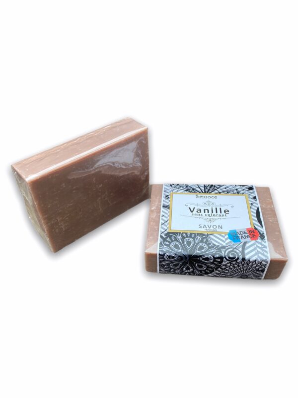 Savon Vanille Sans Colorant Profitez d'un moment de bien-être lors de son utilisation et profitez de son délicat parfum