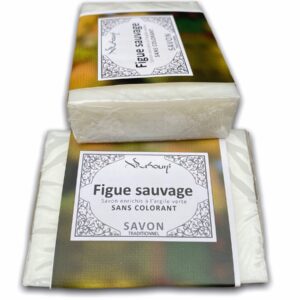 Savon Figue Sauvage à l'Argile Verte sans colorant à d'excellente vertus pour votre peau et un parfum original fruité