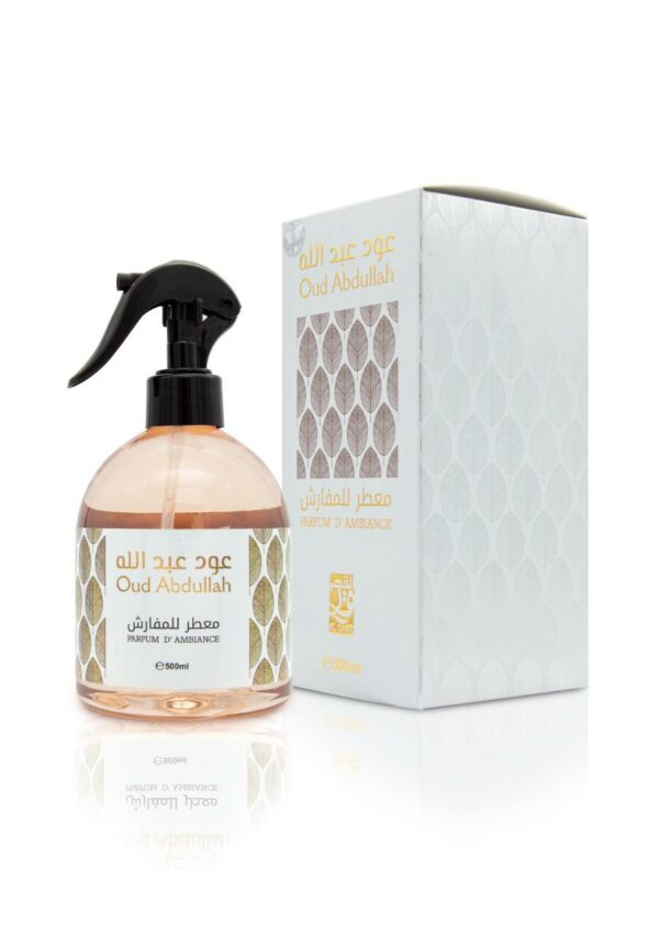 Spray d'intérieur Oud Abdullah 500ml parfumera votre maison ou voiture de la grande maison des émirats arabes unis parfum prestigieux et rare