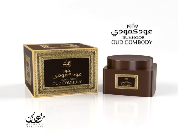 Bukhoor Oud Combody - Raihaan fabriqué à partir de copeaux de bois d'agar naturel et imbibé d'huiles parfumées odorantes.Contenance: 70gr.