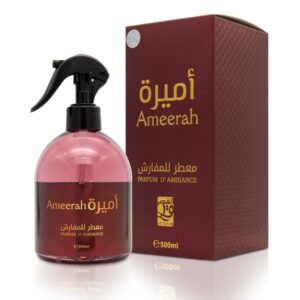 Spray d'intérieur Ameerah 500ml- Al Qasr De la maison de parfumerie des émirats arabes unis parfum très rare odeur originale.