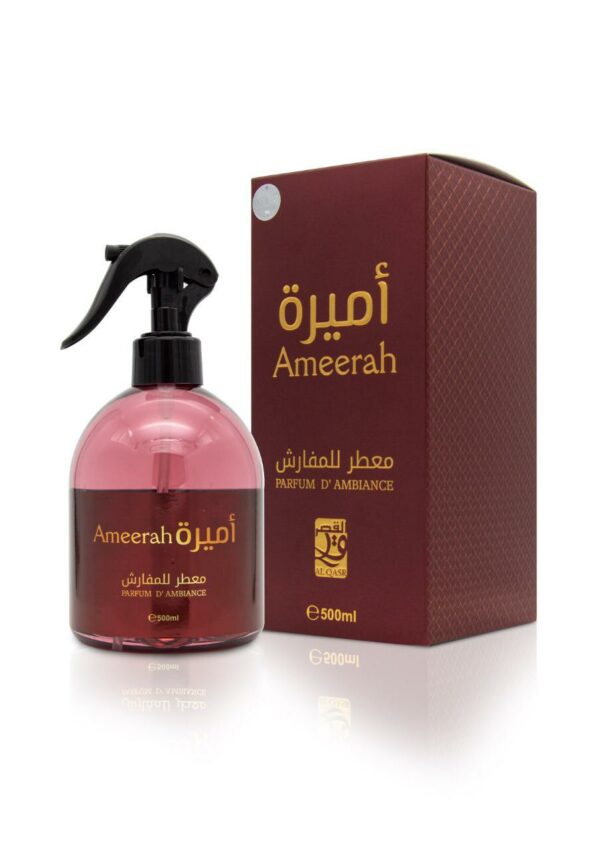 Spray d'intérieur Ameerah 500ml- Al Qasr De la maison de parfumerie des émirats arabes unis parfum très rare odeur originale.