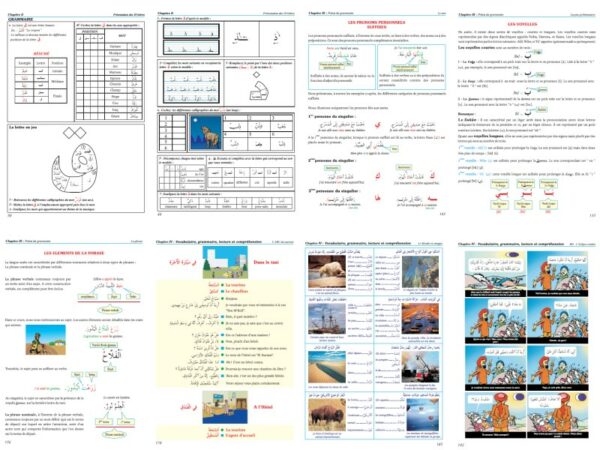 L'arabe pour les francophones - Livre grand format couleur + CD audio (Niveaux Débutant et Intermédiaire) afin d'apprendre la langue arabe