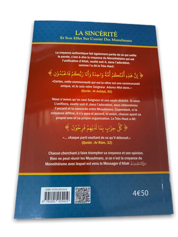 La sincérité et son effet sur l'unité des musulmans  Cheikh Sâlih Ibn Fawzân Âl Fawzân traite de sujet très important en Islam