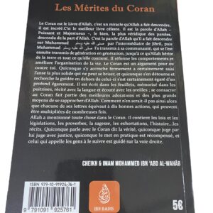 Les Mérites du Coran Quiconque parle avec le Coran dit la vérité, juge par lui juge avec justice quiconque le met en pratique est récompensé