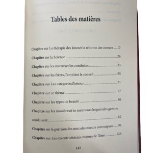 Epître morale ou l'épitre sur la thérapie des âmes, la purification des mœurs et le renoncement aux vilénies Ibn Hazm Al-Andalussî.