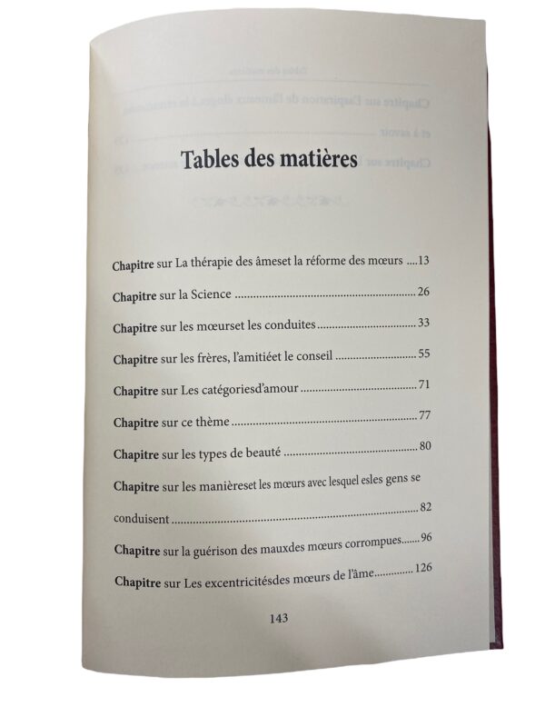 Epître morale ou l'épitre sur la thérapie des âmes, la purification des mœurs et le renoncement aux vilénies Ibn Hazm Al-Andalussî.