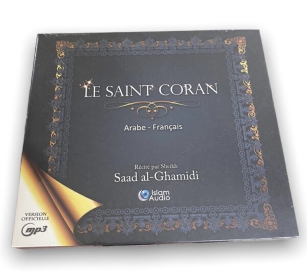 Le Saint Coran Arabe Français Al-Ghamidi CD Mp3 Cet audio d’une très bonne qualité sonore a été réalisé avec l’autorisation du shaykh