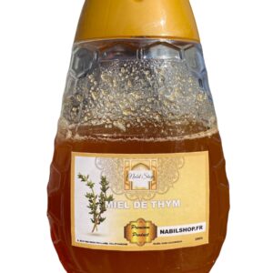 Miel de Thym de Montagne d'Espagne garantit sans pesticide d'excellente qualité pratique et hygiénique avec son flacon doseur 250g