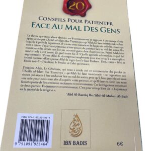 20 Conseils pour patienter face au mal des gens - Sheikh al Islam ibn Taymiyya / Sheikh abderRazzaq al Badr