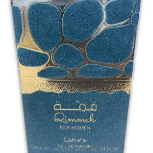 Eau de Parfum Qimmah (Femme) de la très célèbre Maison de Parfumerie émiratie Lattafa qui est reconnu pour la qualité de ses parfums.