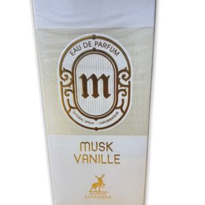 Eau de Parfum Musk Vanille de la célèbre maison de parfumerie de Dubaï Alhambra fragrance très agréable, légère et facile à porter