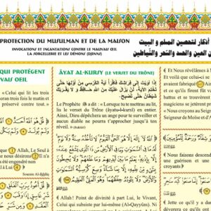 Poster : Protection du musulman et de La maison Invocations contre le mauvais œil, la sorcellerie et les démons (Djinns)
