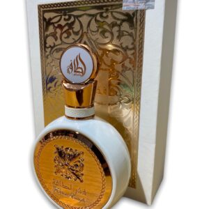 Eau de Parfum Fakhar de lattafa Un délicieux parfum sucré/fruité légèrement fleurieLes notes sont orange, pêche, poire, pomme, jasmin