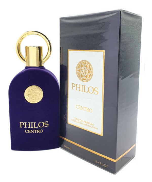 Eau de Parfum Philos Centro Notes de tête: Jacinthe et Ananas cœur: Jasmin, Poivre Rose, Iris fond: Vetiver, Ambre, Musc, Vanille et Patchouli