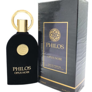 Eau de Parfum Philos Opus Noir Notes de tête: Rose, Fruit cœur: Ambre, ylang-ylang, Muscade, fond: Vanille, Vésicule, Cèdre, Musc