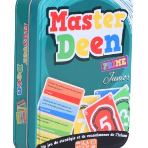 Master Deen Junior Prime Boite Métal (dès 7ans) Il contient 110 cartes avec 120 questions : sur le Coran, les Prophètes, le Prophète Mohamed (PBSL)