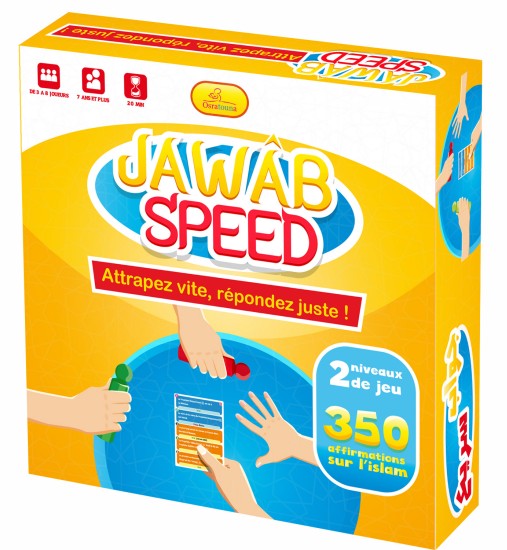 Jawâb Speed - Attrapez vite, répondez juste jeu de société c'est 350 affirmations sur l’islam qu'il faudra confirmer ou infirmer très vite