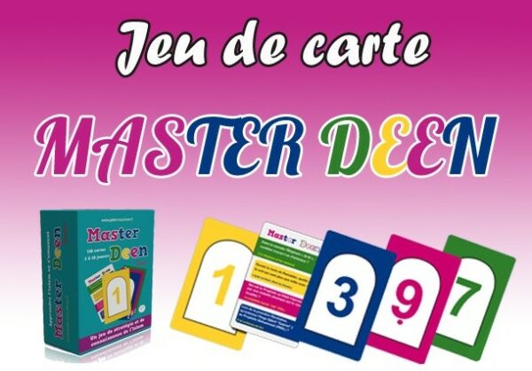 Master Deen Junior (Dès 7ans) Il contient 110 cartes avec 120 questions : sur le Coran, les Prophètes, le Prophète Mohamed (PBSL) et l'Islam en général