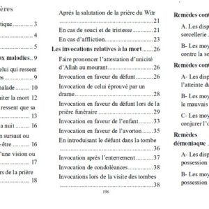 La Citadelle du malade Vous trouverez dans ce livre les invocations prophétiques authentiques relatives aux maladies ainsi que les remèdes